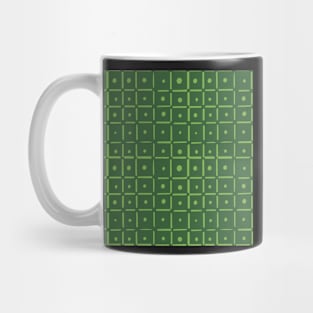 Dot Game, Dark green Mug